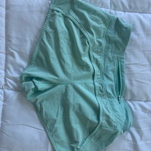 Teal lululemon shorts size 8